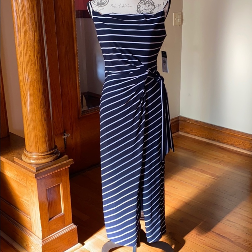 ** New**Lauren by RL maxi dress, navy,size 6